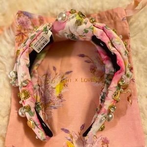 LELE SADOUGHI X LOVESHACKFANCY HEADBAND NWT
